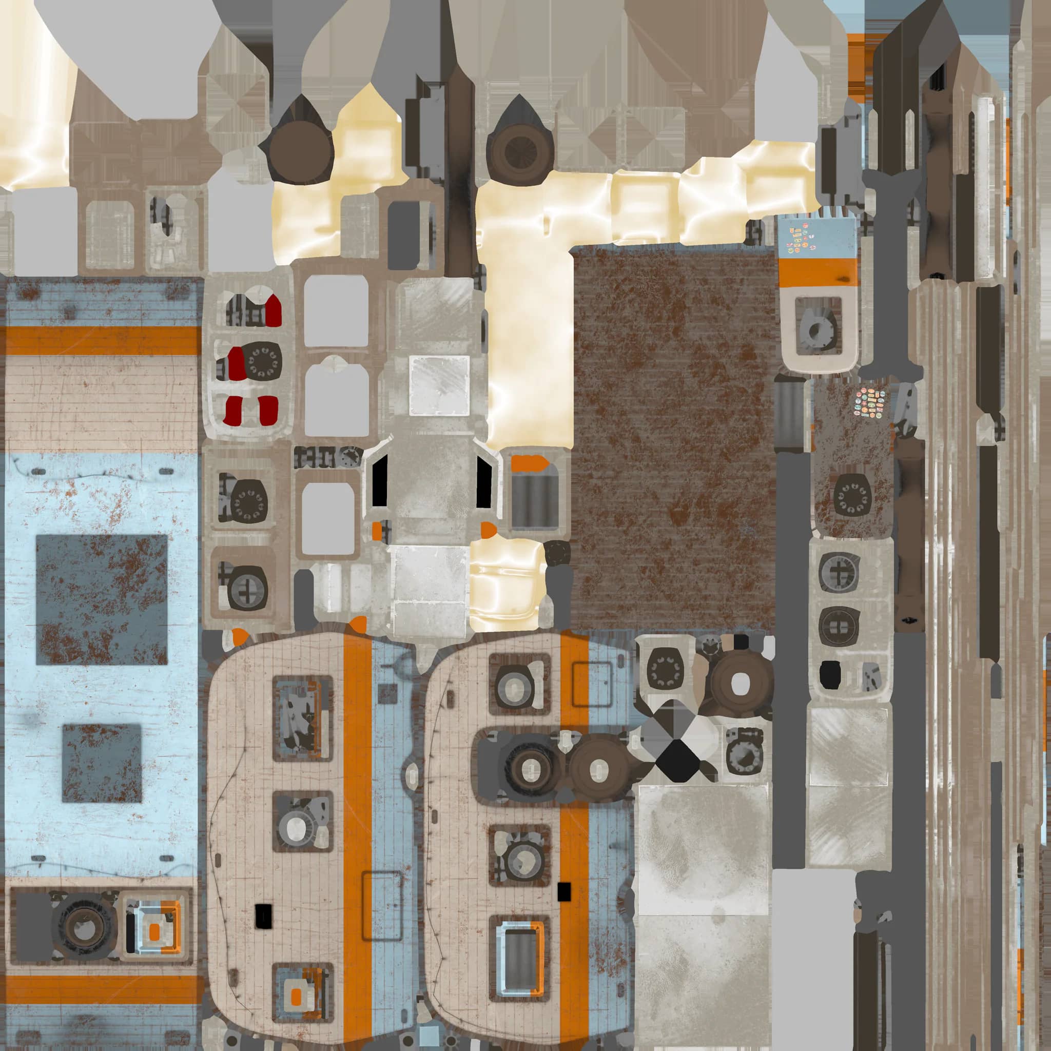 Camper Van Van Body — Base Color map