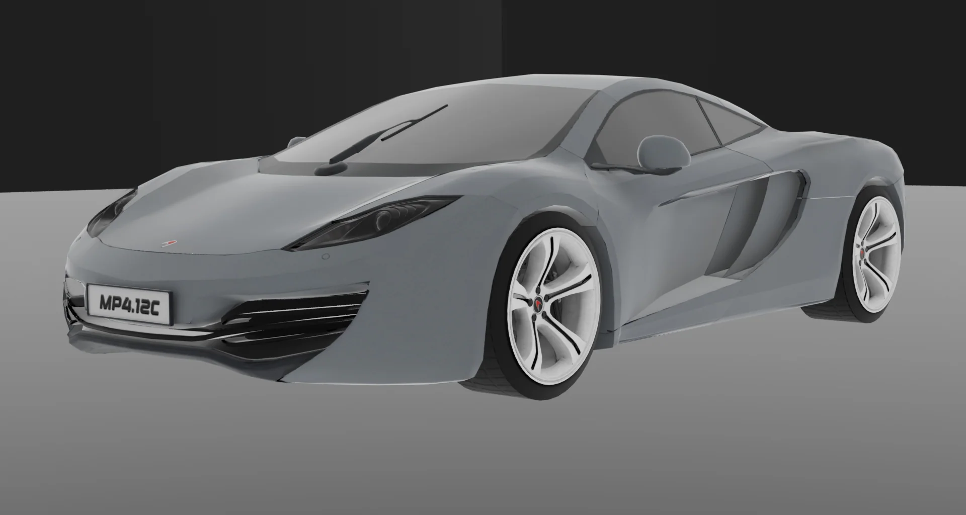 Front three-quarter — raw render
